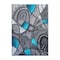 Flash Furniture Turquoise 6' x 9' Abstract Design Accent Area Rug ACD-RGTRZ860-69-TQ-GG - alternate 6